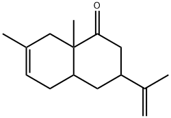 3,4,4a,5,8,8a-hexahydro-7,8a-dimethyl-3-(1-methylvinyl)naphthalen-1(2H)-one  Struktur