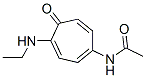 N-[4-(Ethylamino)-5-oxo-1,3,6-cycloheptatrien-1-yl]acetamide Struktur