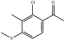 1-(2-CHLORO-3-METHYL-4-METHYLSULFANYL-PHENYL)-ETHANONE Struktur