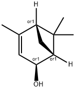 (1alpha,2alpha,5alpha)-4,6,6-trimethylbicyclo[3.1.1]hept-3-en-2-ol, 1820-09-3, 結(jié)構(gòu)式