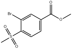 Methyl 3-BroMo-4-(Methylsulfonyl)benzoate Struktur