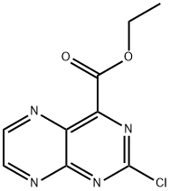 2-Chloro-4-pteridinecarboxylic acid ethyl ester Struktur