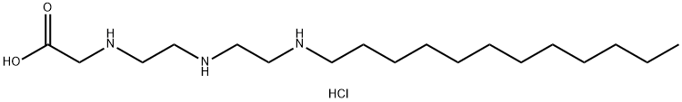 N-[2-[[2-(dodecylamino)ethyl]amino]ethyl]glycine monohydrochloride Struktur