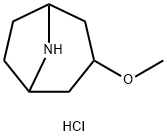 3-Methoxy-8-azabicyclo[3.2.1]octane hydrochloride Struktur