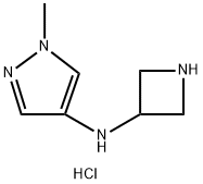 N-(Azetidin-3-yl)-1-methyl-1H-pyrazol-4-amine dihydrochloride Struktur