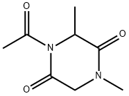 2,5-Piperazinedione,4-acetyl-1,3-dimethyl-(9CI) Struktur