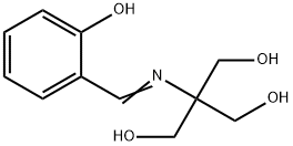 2-(Hydroxymethyl)-2-(2-hydroxybenzylideneamino)-1,3-propanediol Struktur