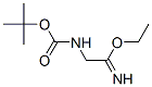 Ethanimidic acid, 2-[[(1,1-dimethylethoxy)carbonyl]amino]-, ethyl ester (9CI) Struktur