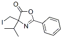 5(4H)-Oxazolone,  4-(iodomethyl)-4-(1-methylethyl)-2-phenyl- Struktur