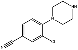 3-Chloro-4-(piperazin-1-yl)benzonitrile Struktur