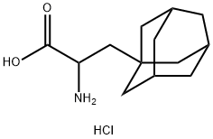 3-(adamantan-1-yl)-2-aminopropanoic acid hydrochloride Struktur