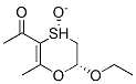 Ethanone, 1-(6-ethoxy-5,6-dihydro-2-methyl-4-oxido-1,4-oxathiin-3-yl)-, cis- (9CI) Struktur