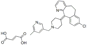 Rupatadine Fumarate Struktur