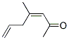 3,6-Heptadien-2-one, 4-methyl-, (Z)- (9CI) Struktur