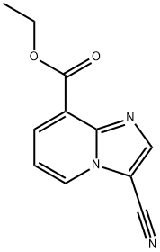 ethyl 3-cyanoimidazo[1,2-a]pyridine-8-carboxylate Struktur