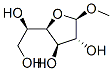 .beta.-D-Glucofuranoside, methyl Struktur