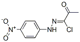 N-(4-Nitrophenyl)-2-oxopropanehydrazonic acid chloride Struktur