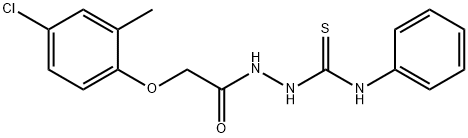 2-[2-(4-chloro-2-methylphenoxy)acetyl]-N-phenyl-1-hydrazinecarbothioamide Struktur