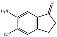 1H-Inden-1-one,  6-amino-2,3-dihydro-5-hydroxy- Struktur