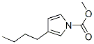 1H-Pyrrole-1-carboxylic  acid,  3-butyl-,  methyl  ester Struktur