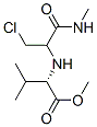 L-Valine, N-[1-(chloromethyl)-2-(methylamino)-2-oxoethyl]-, methyl ester (9CI) Struktur