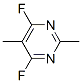 Pyrimidine, 4,6-difluoro-2,5-dimethyl- (8CI) Struktur