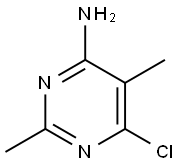 6-Chloro-2,5-dimethyl-4-pyrimidinamine Struktur