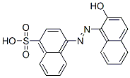 4-[(2-hydroxy-1-naphthyl)azo]naphthalenesulphonic acid Struktur