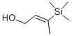 (E)-3-TRIMETHYLSILANYLBUT-2-EN-1-OL Struktur