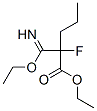 ethyl 2-(ethoxycarbonimidoyl)-2-fluoro-pentanoate Struktur