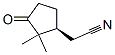 Cyclopentaneacetonitrile, 2,2-dimethyl-3-oxo-, (S)- (9CI) Struktur