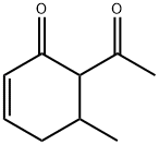 2-Cyclohexen-1-one, 6-acetyl-5-methyl- (9CI) Struktur