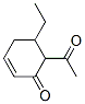 2-Cyclohexen-1-one, 6-acetyl-5-ethyl- (9CI) Struktur