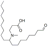 (Z)-N-methyl-N-(1-oxo-9-octadecyl)-beta-alanine Struktur