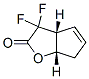 2H-Cyclopenta[b]furan-2-one,3,3-difluoro-3,3a,6,6a-tetrahydro-,(3aR-cis)- Struktur