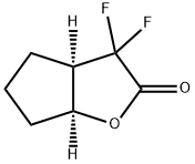 2H-Cyclopenta[b]furan-2-one,3,3-difluorohexahydro-,(3aR-cis)-(9CI) Struktur