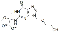 Alanine,  N-[6,9-dihydro-9-[(2-hydroxyethoxy)methyl]-6-oxo-1H-purin-2-yl]-2-methoxy-,  methyl  ester Struktur