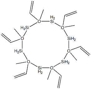 1,3,5,7,9,11-hexamethyl-1,3,5,7,9,11-hexavinylcyclohexasiloxane Struktur