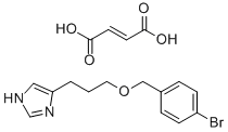 3-(1H-IMIDAZOL-4-YL)PROPYL(4-BROMOPHENYL)METHYL ETHER, MALEIC ACID Struktur