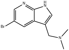 1-(5-Bromo-1H-pyrrolo[2,3-b]pyridin-3-yl)-N,N-dimethylmethanamine Struktur