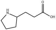 3-Pyrrolidin-2-yl-propionic acid Struktur