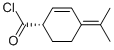 2-Cyclohexene-1-carbonyl chloride, 4-(1-methylethylidene)-, (S)- (9CI) Struktur