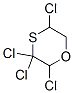 2,3,3,5-Tetrachloro-1,4-oxathiane Struktur