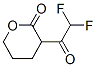 2H-Pyran-2-one, 3-(difluoroacetyl)tetrahydro-, (+)- (9CI) Struktur