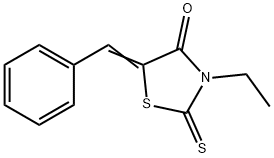 5-Benzylidene-3-ethyl rhodanine Struktur