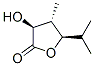 2(3H)-Furanone,dihydro-3-hydroxy-4-methyl-5-(1-methylethyl)-,(3S,4S,5R)-(9CI) Struktur