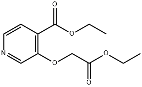 ethyl 3-(2-ethoxy-2-oxoethoxy)isonicotinate Struktur