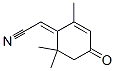 Acetonitrile, (2,6,6-trimethyl-4-oxo-2-cyclohexen-1-ylidene)- (9CI) Struktur