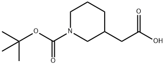 N-Boc-3-piperidineacetic acid Structure