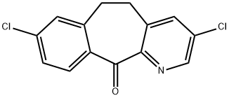 3,8-Dichloro-5,6-dihydro-11H-benzo[5,6]cyclohepta[1,2-β]pyridin-11-one Struktur